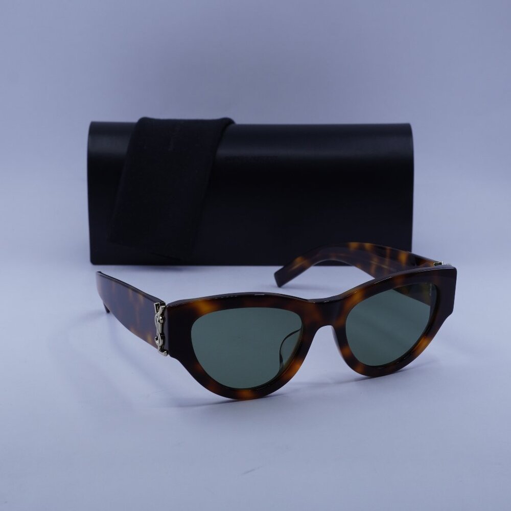 Saint Laurent SL M94/F 002 Cat Eye Sunglasses - Havana/Green